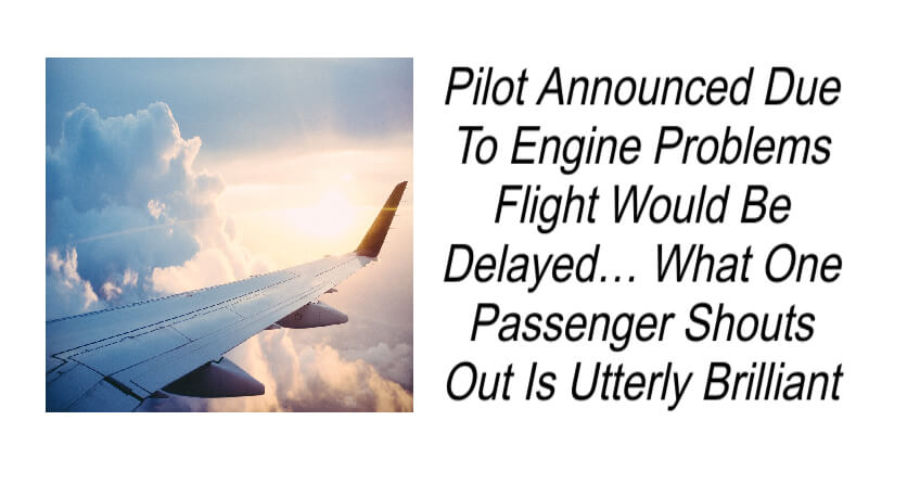 Pilot Announced Flight Would Be Delayed