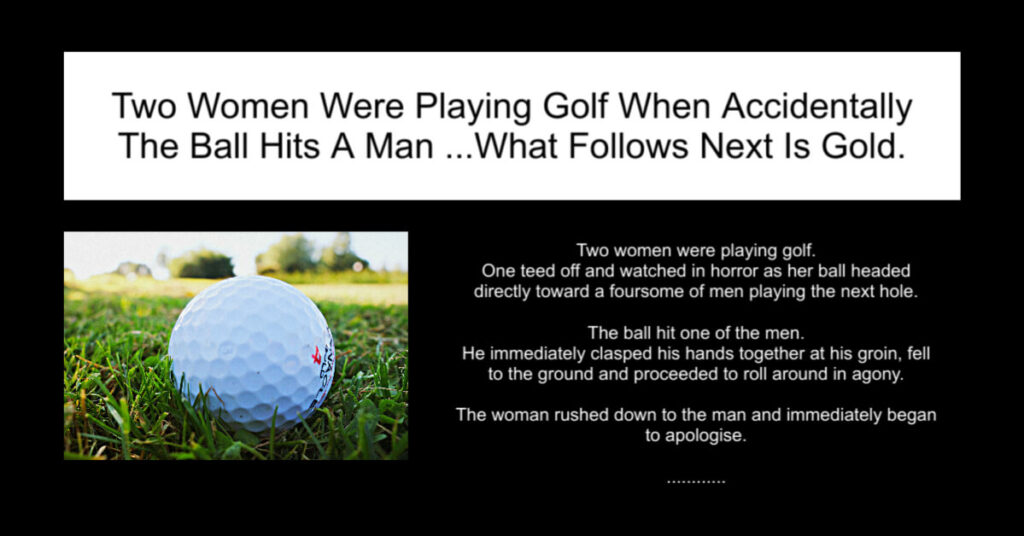 Two Women Were Playing Golf