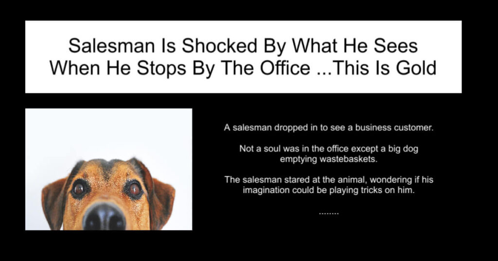 Salesman Is Shocked By What He Sees