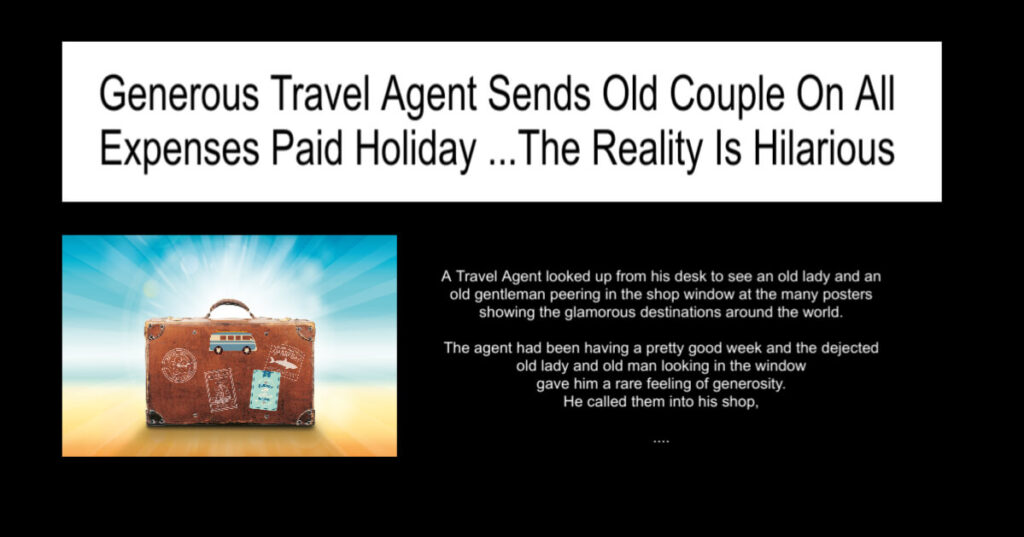 Generous Travel Agent Sends Old Couple On Holiday