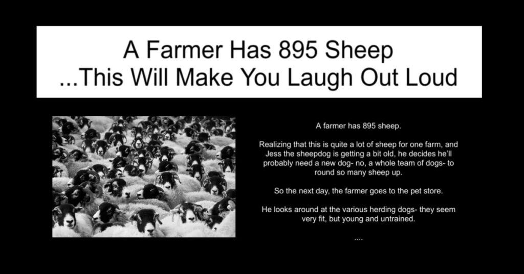 A Farmer Has 895 Sheep