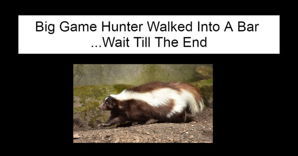 Big Game Hunter Walked Into A Bar