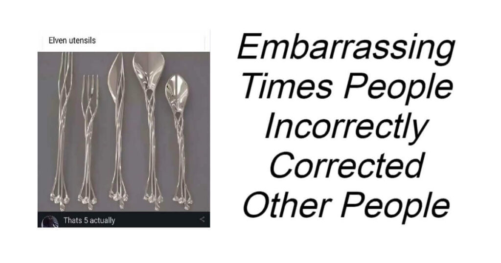 Embarrassing Times People Incorrectly Corrected Other People