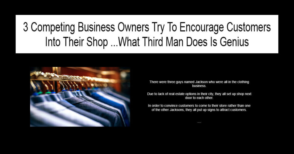 Competing Business Owners Try To Encourage Customers