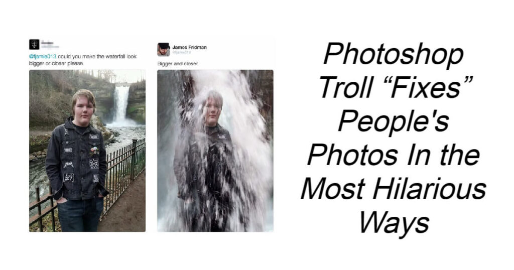 Photoshop Troll “Fixes” People's Photos