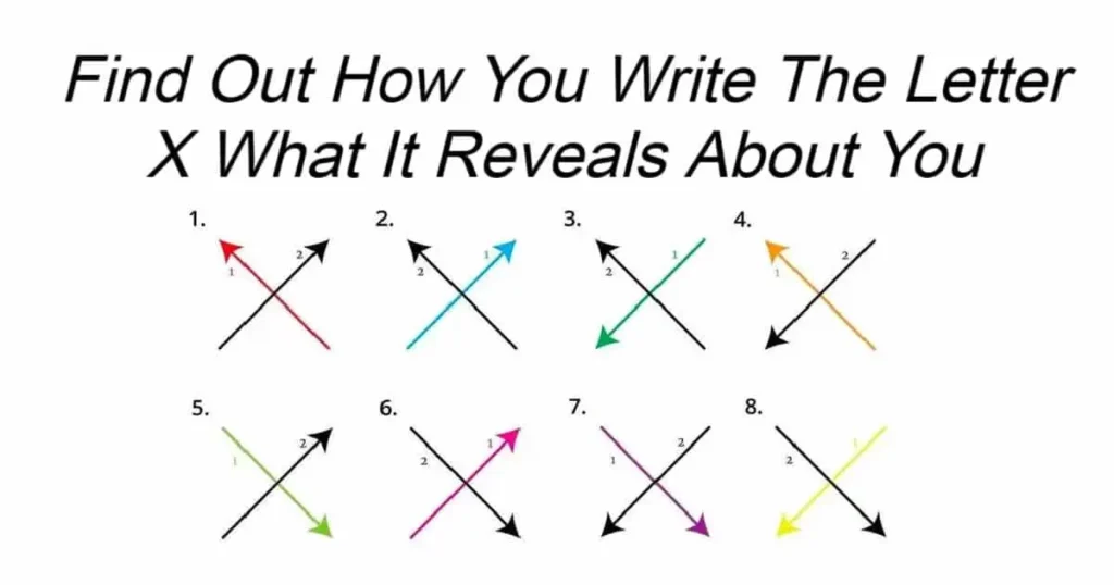 Find Out How You Write The Letter X What It Reveals About You