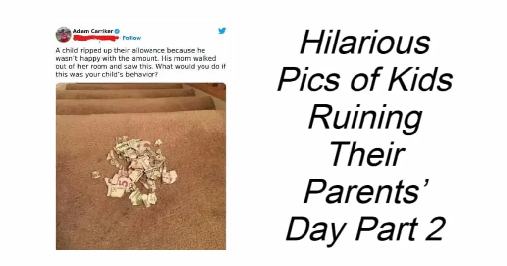 Hilarious Pics of Kids Ruining Their Parents’ Day Part 2