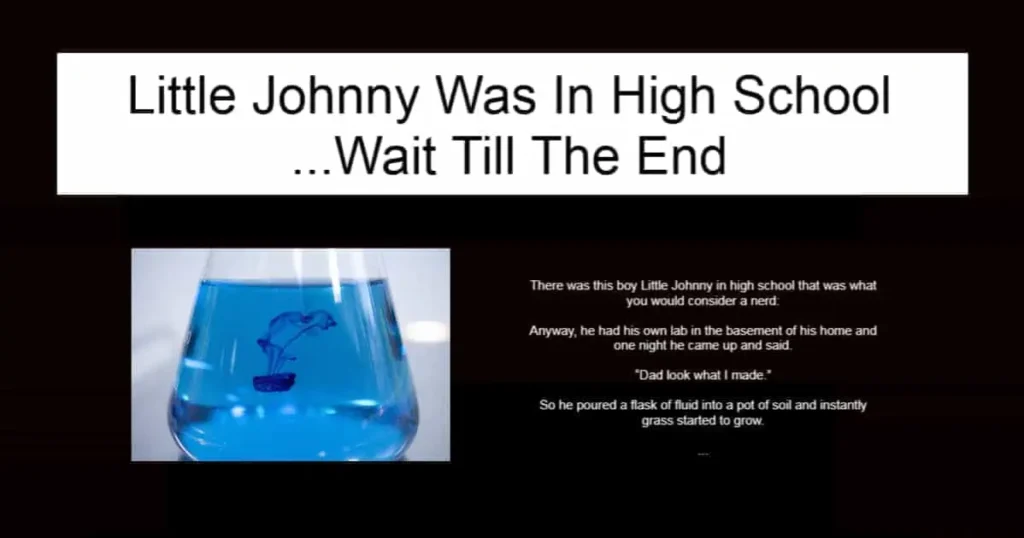 Little Johnny Was In High School