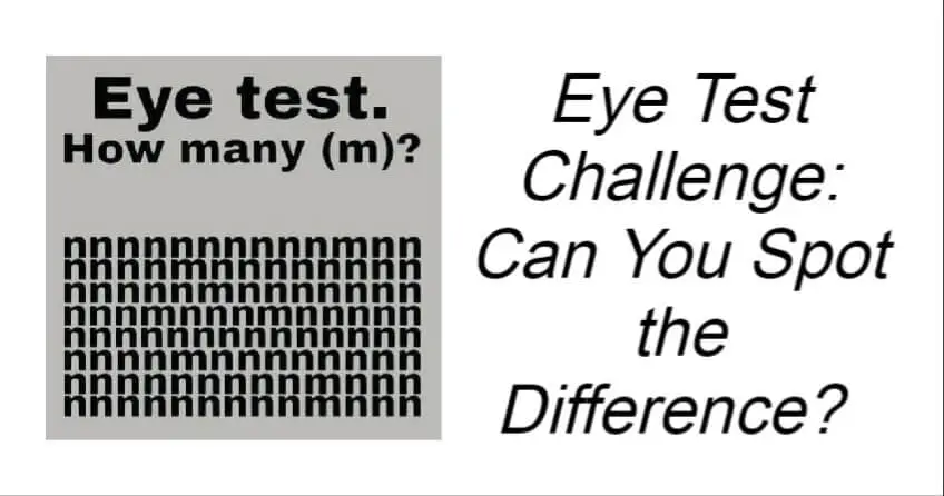 Eye Test Challenge