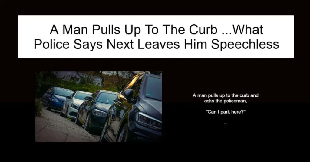 A Man Pulls Up To The Curb