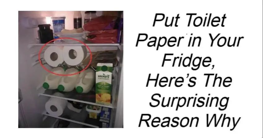 Put Toilet Paper in Your Fridge