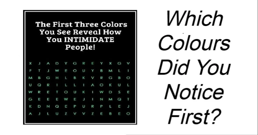 Which Colours Did You Notice First