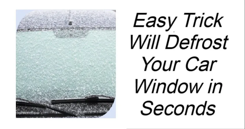 Easy Trick Will Defrost Your Car Window in Seconds