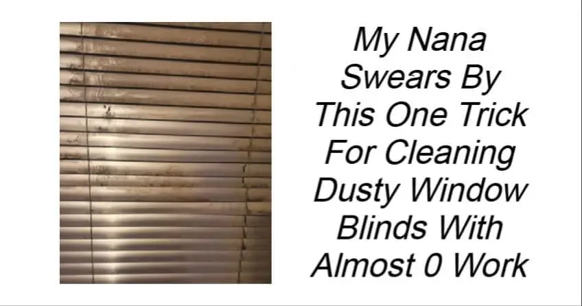 Trick For Cleaning Dusty Window Blinds