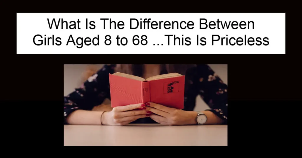 What Is The Difference Between Girls Aged 8 to 68