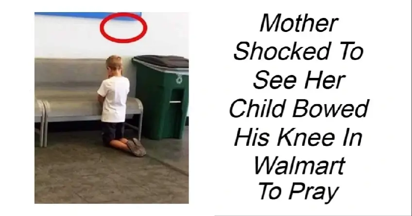 Mother Shocked To See Her Child Bowed His Knee In Walmart