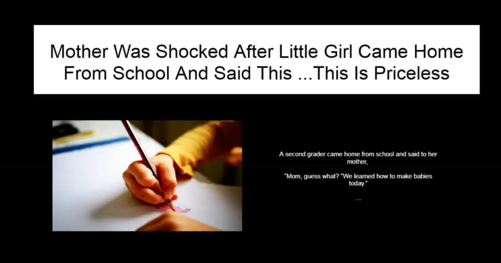 Mother Was Shocked After Little Girl Came Home From School