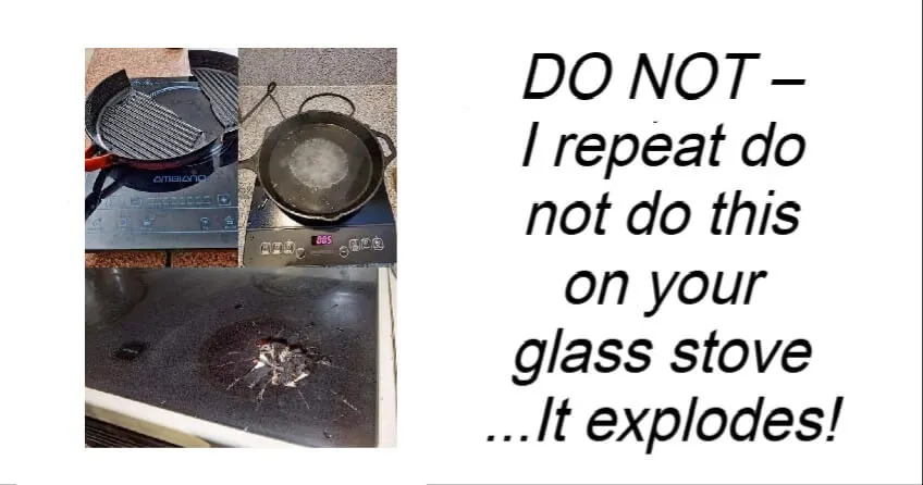 Do Not Do This On Your Glass Stove