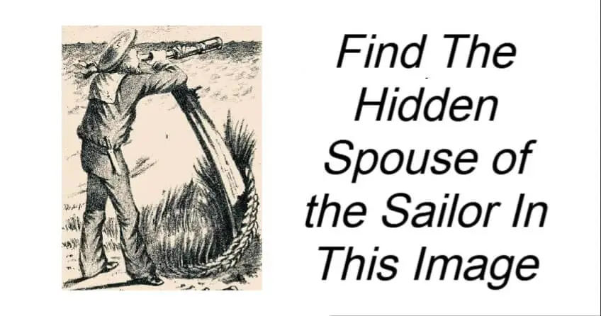 Find The Hidden Spouse of the Sailor In This Image