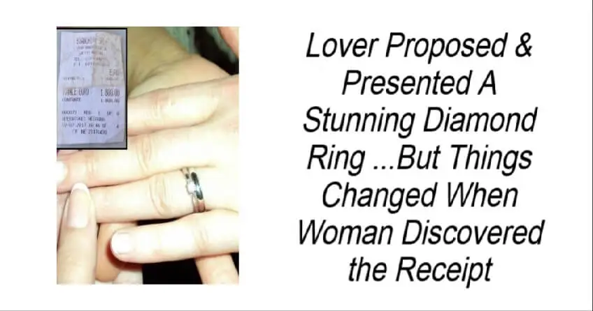 Lover Proposed & Presented A Stunning Diamond Ring